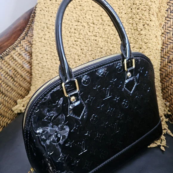 Louis Vuitton Black Patent Leather Satchel - Picture 8 of 12